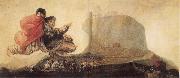 Francisco Goya Fantastic Vision or Asmodea oil on canvas